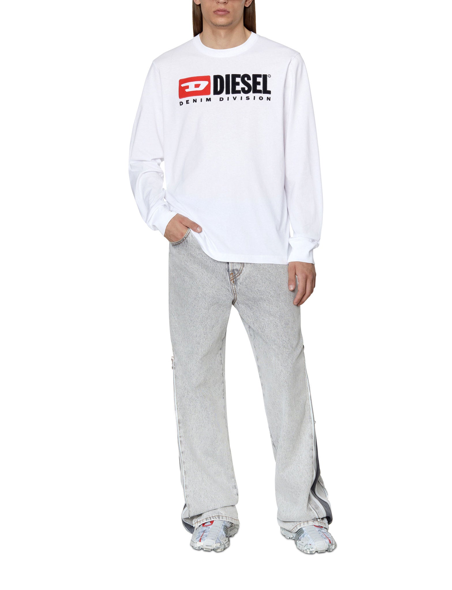 White T-Just-Ls-Div T-Shirt