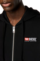 Diesel Black S-Ginn-Hood-Zip-Div Sweat-Shirt