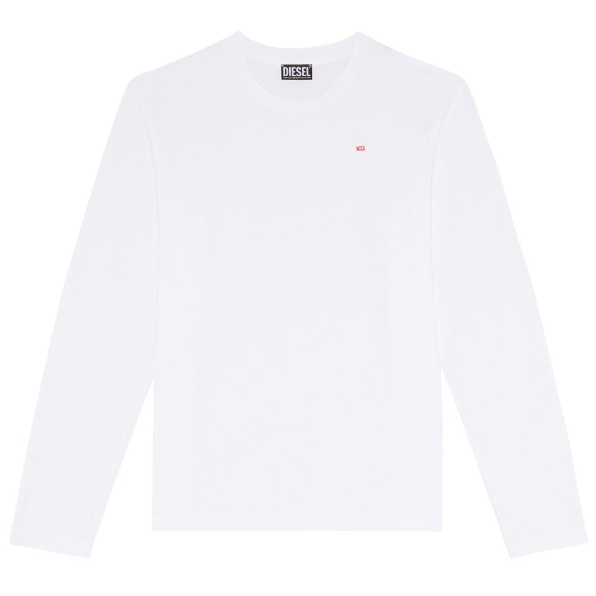 Diesel White T-Diegor-Ls-Microdiv T-Shirt