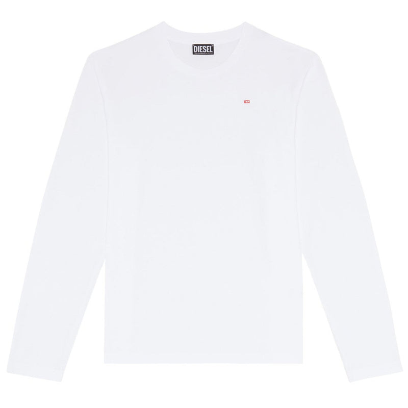 Diesel White T-Diegor-Ls-Microdiv T-Shirt