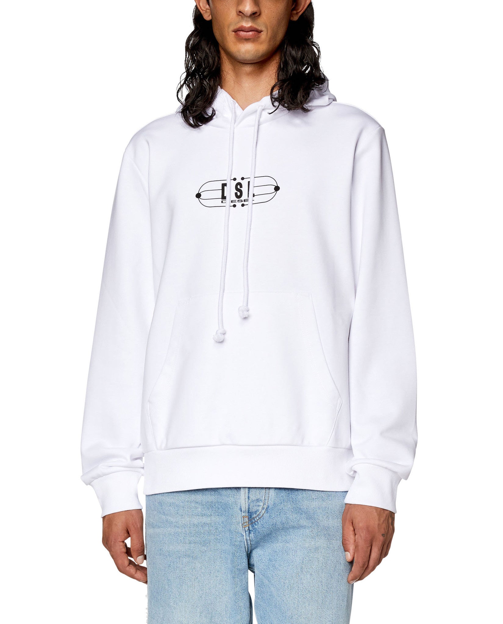 White S-Ginn-Hood-K35 Sweat-Shirt