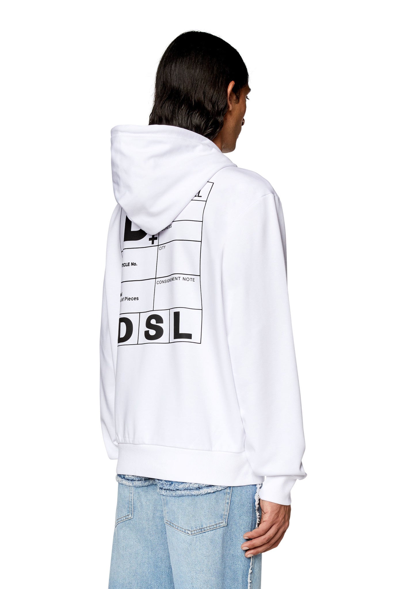 White S-Ginn-Hood-K35 Sweat-Shirt