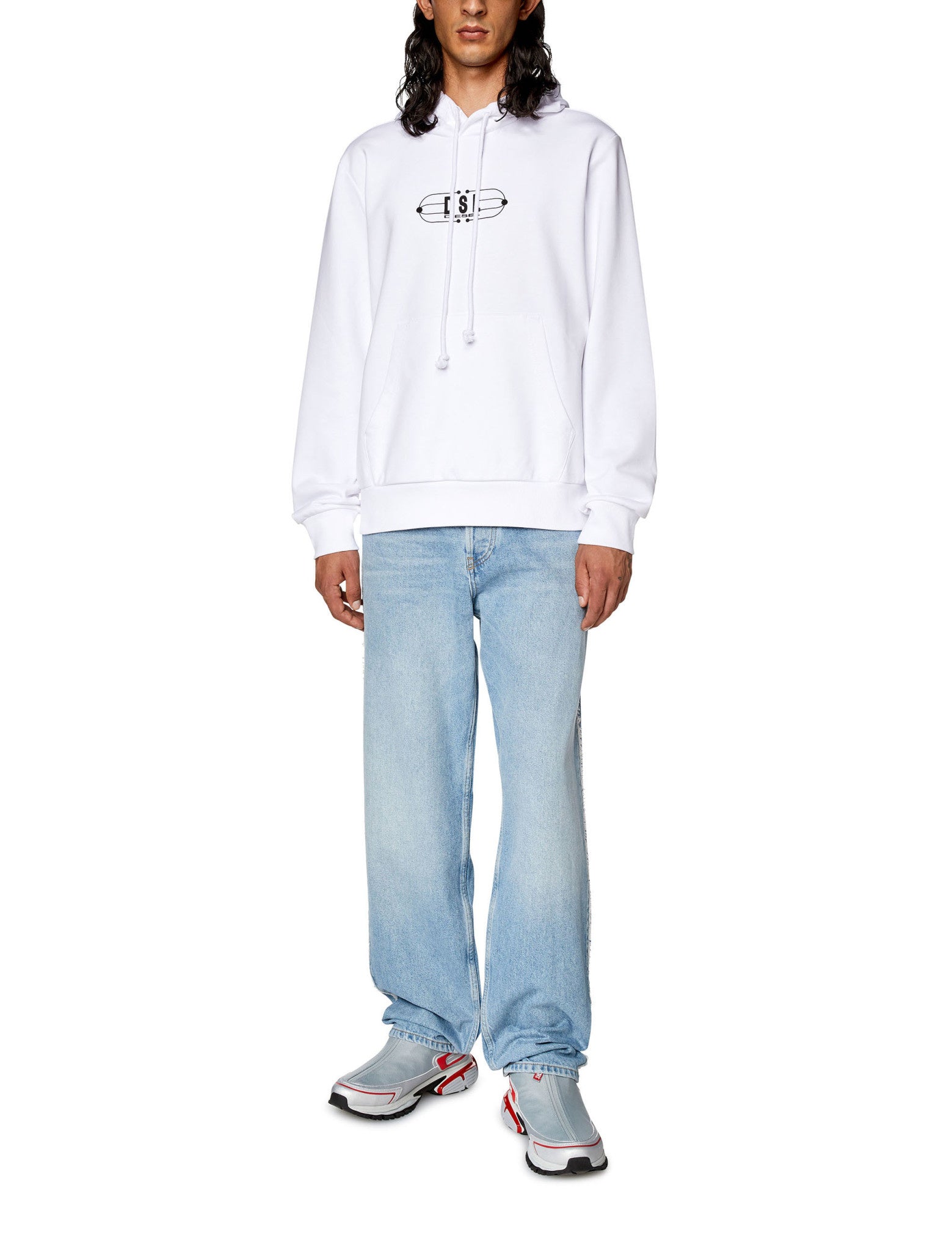 White S-Ginn-Hood-K35 Sweat-Shirt