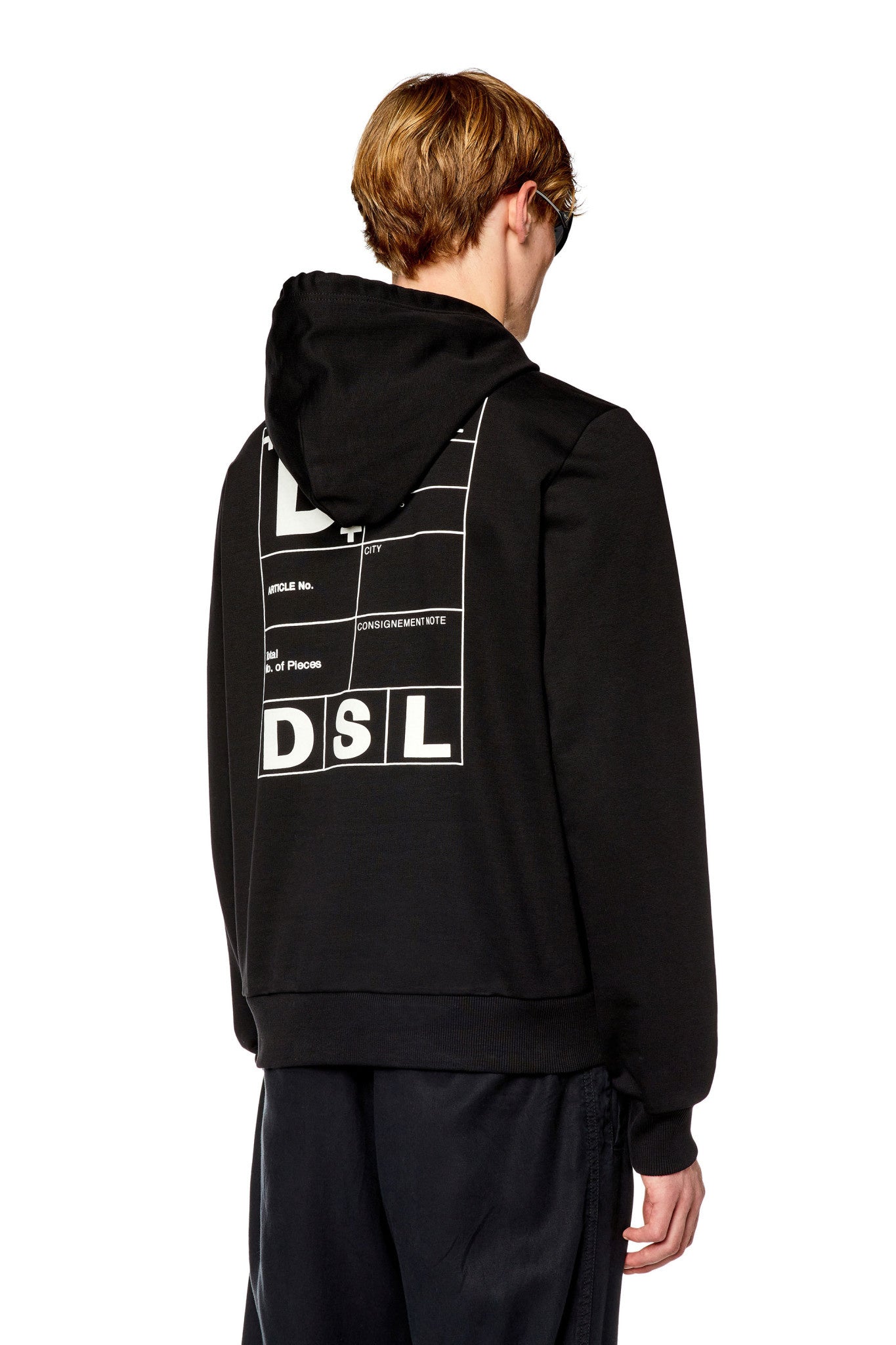 Diesel Black S-Ginn-Hood-K35 Sweat-Shirt