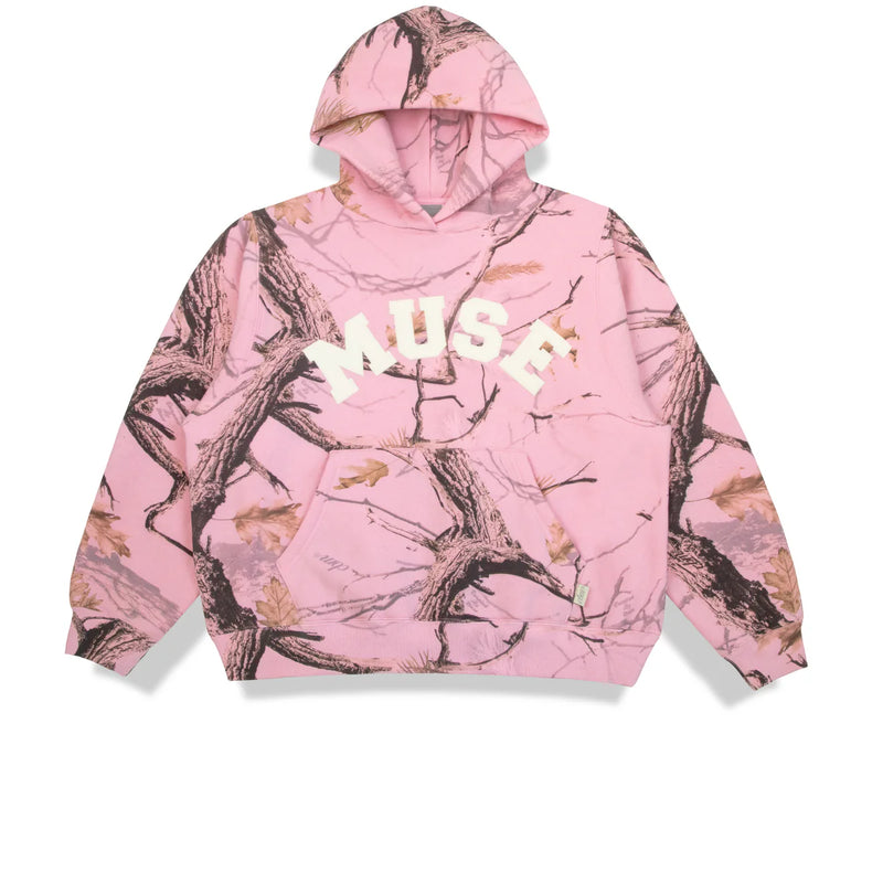 Heavyweight Chenille Hoodie - Camo Pink