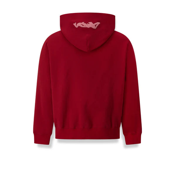 Heavyweight Chenille Hoodie - Cherry