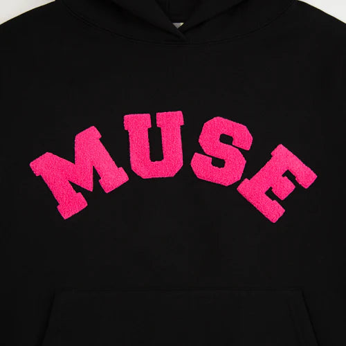 Heavyweight Chenille Hoodie - Black Taffy
