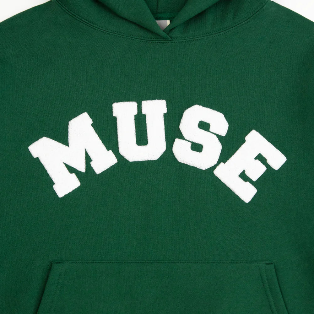Heavyweight Chenille Hoodie - Green Pine