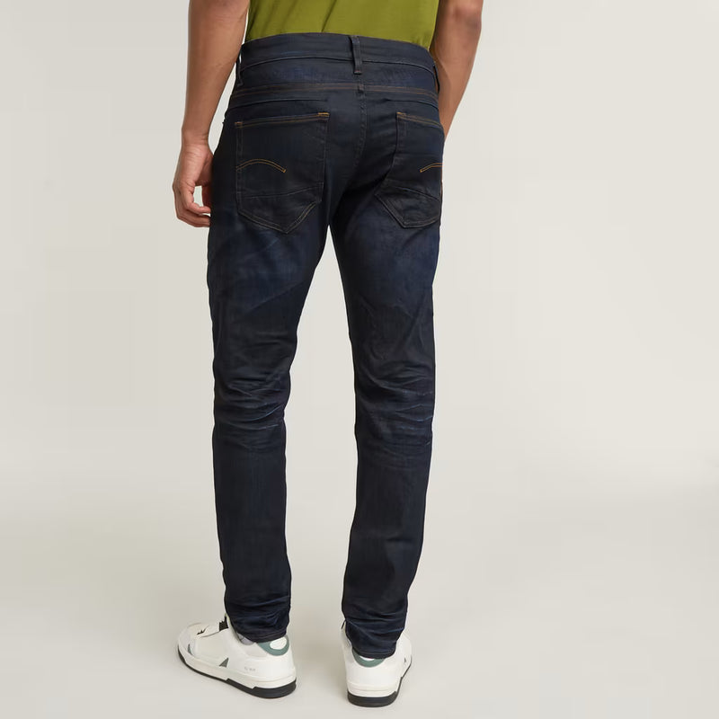 D-Staq 5-Pocket Slim Jeans - Dark Blue