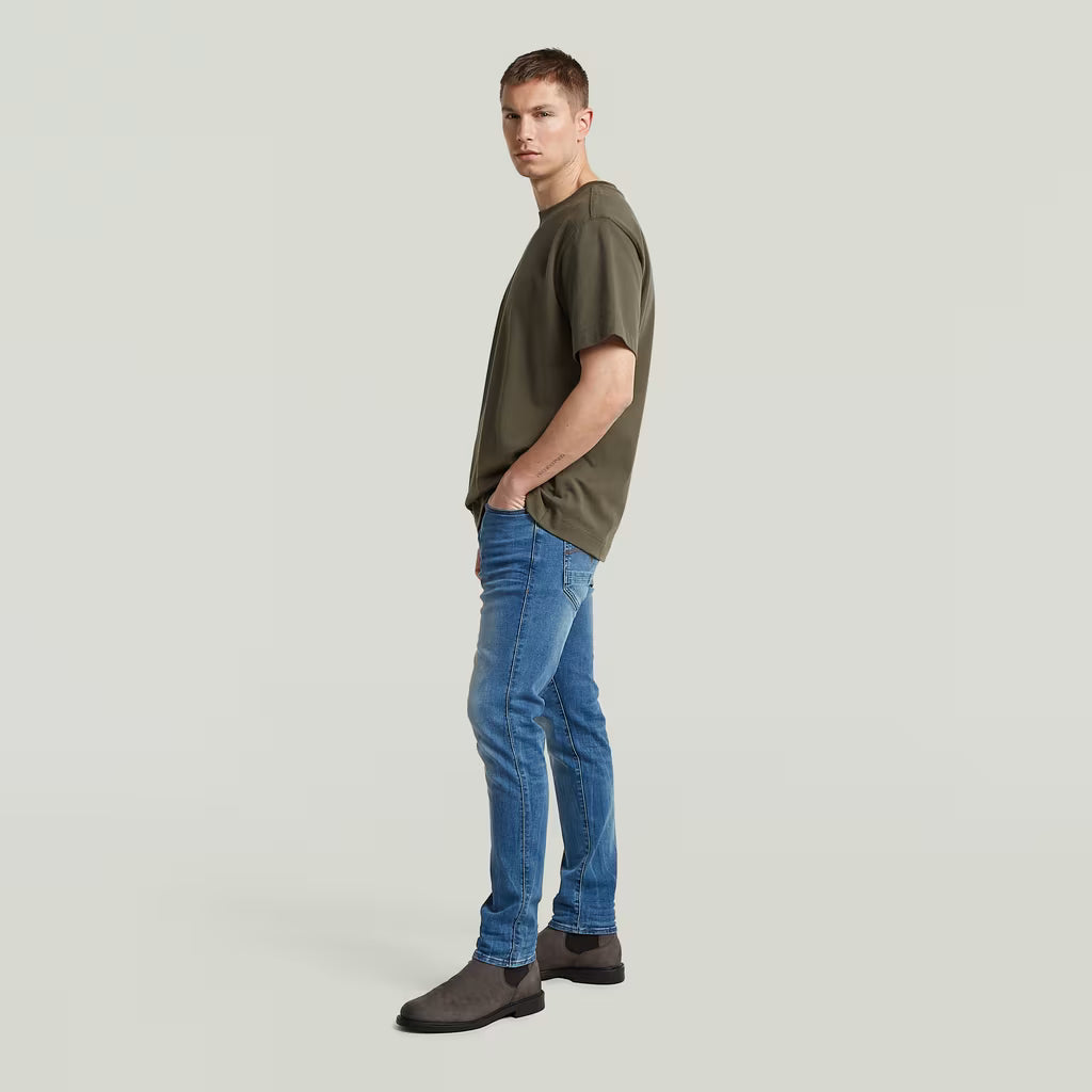 Jean slim 5 poches D-Staq - Bleu moyen