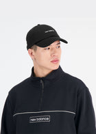 Casquette New Balance noire avec logo linéaire NB