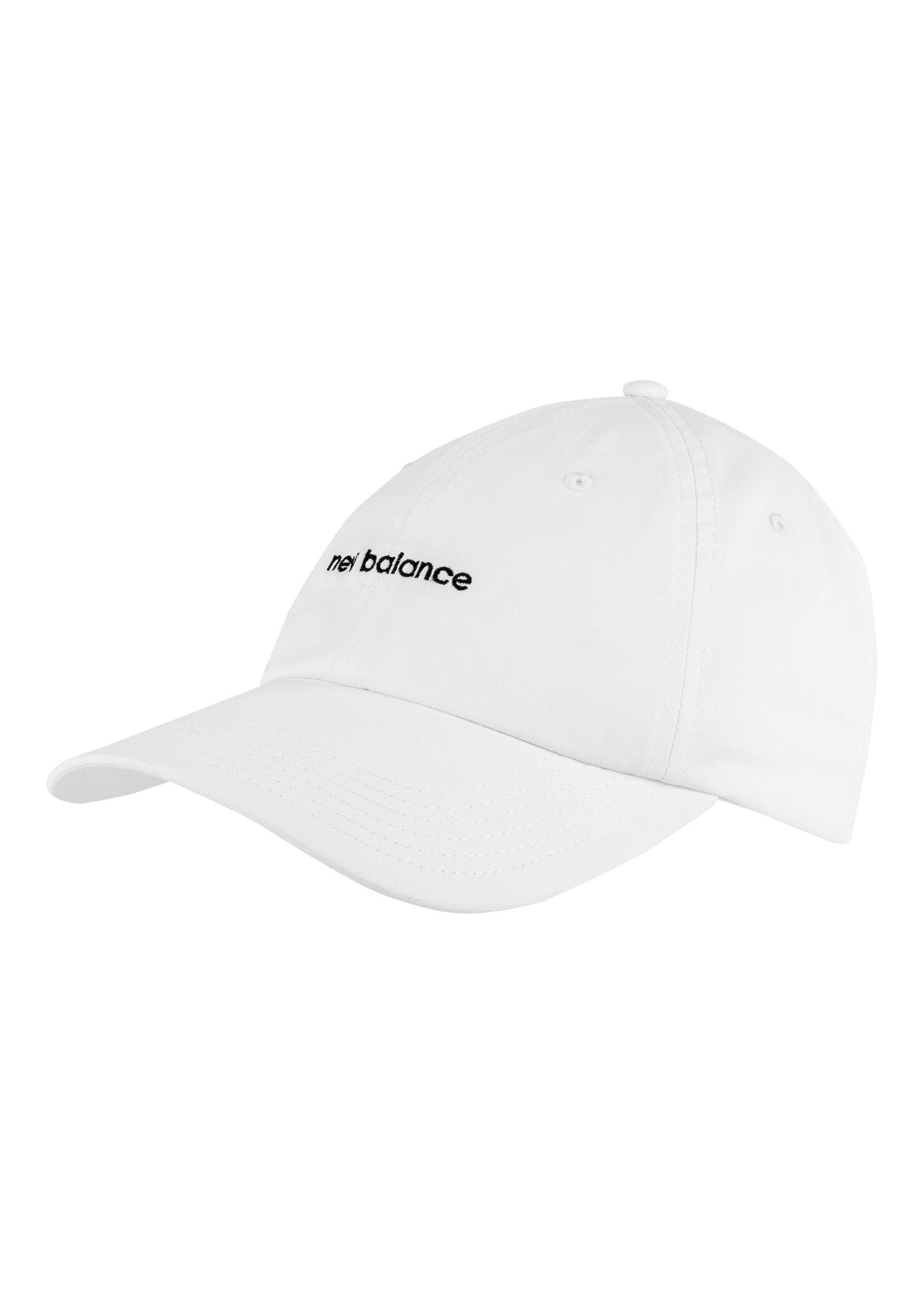 Casquette New Balance blanche avec logo linéaire NB