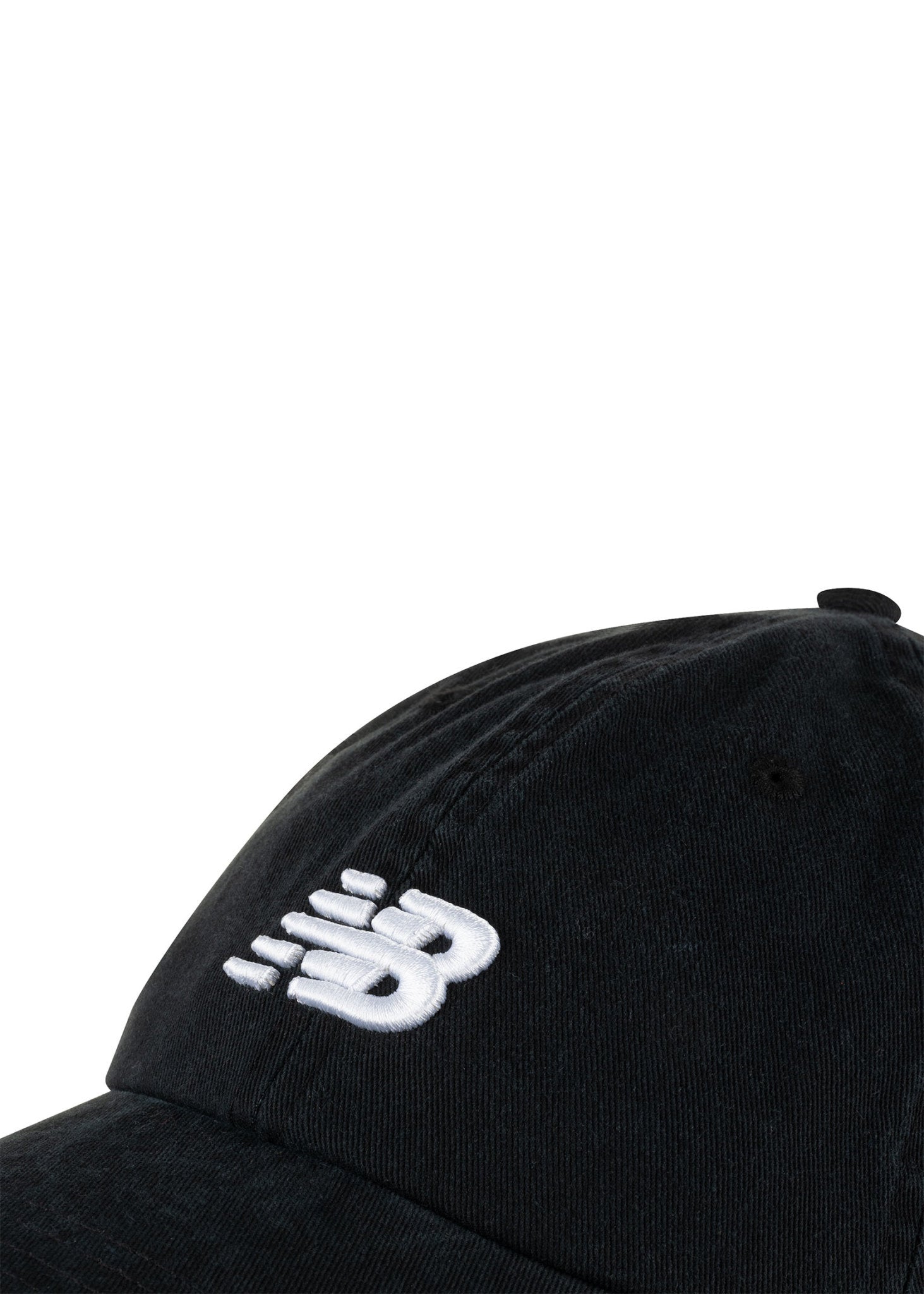 New Balance  Black 6-Panel Curved Brim NB Classic Hat