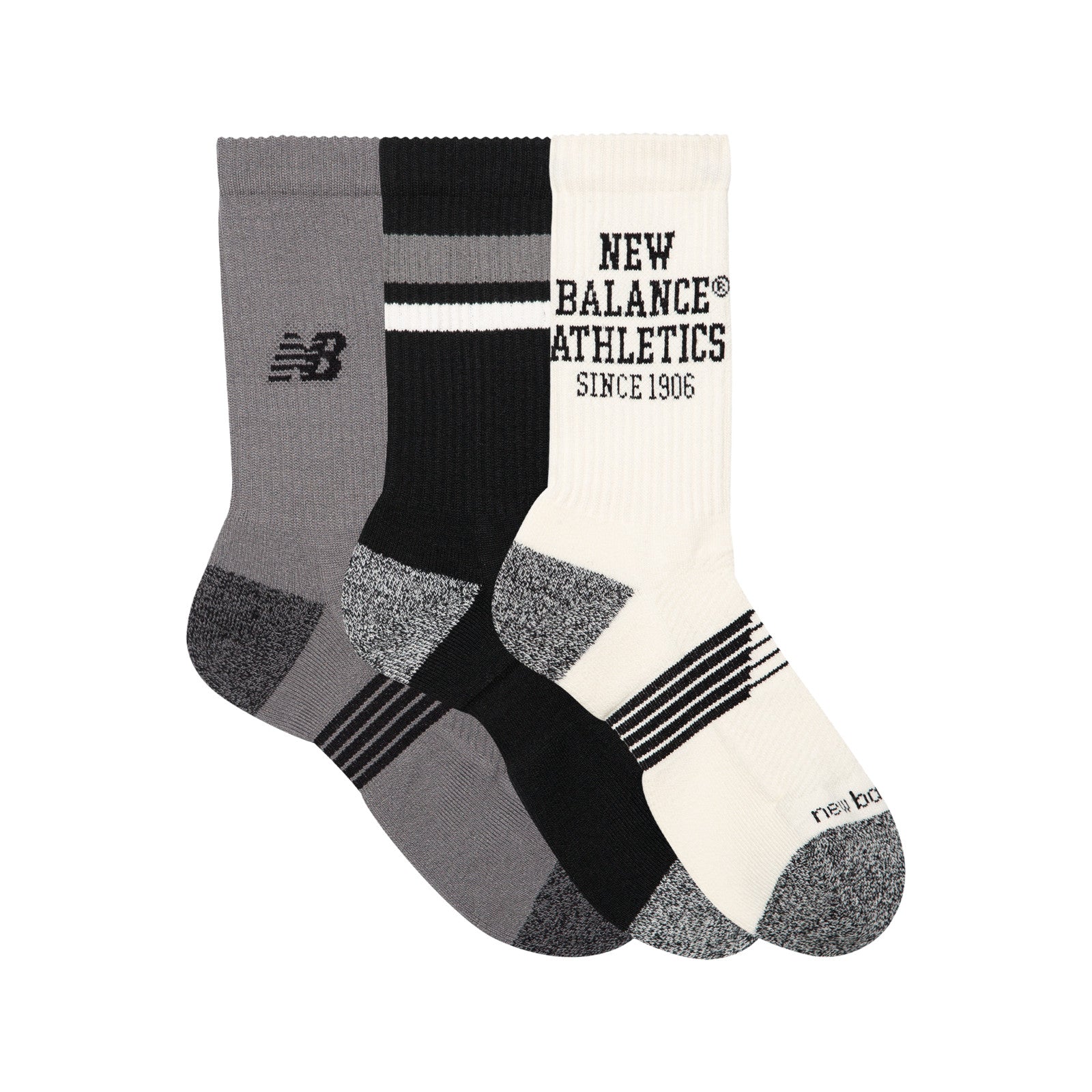Active Graphic Crew Socks 3 Pack - Multi Colors