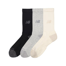 Active Crew Socks 3 Pack - Black, Grey & White