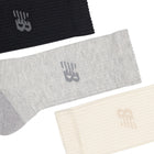 Active Crew Socks 3 Pack - Black, Grey & White