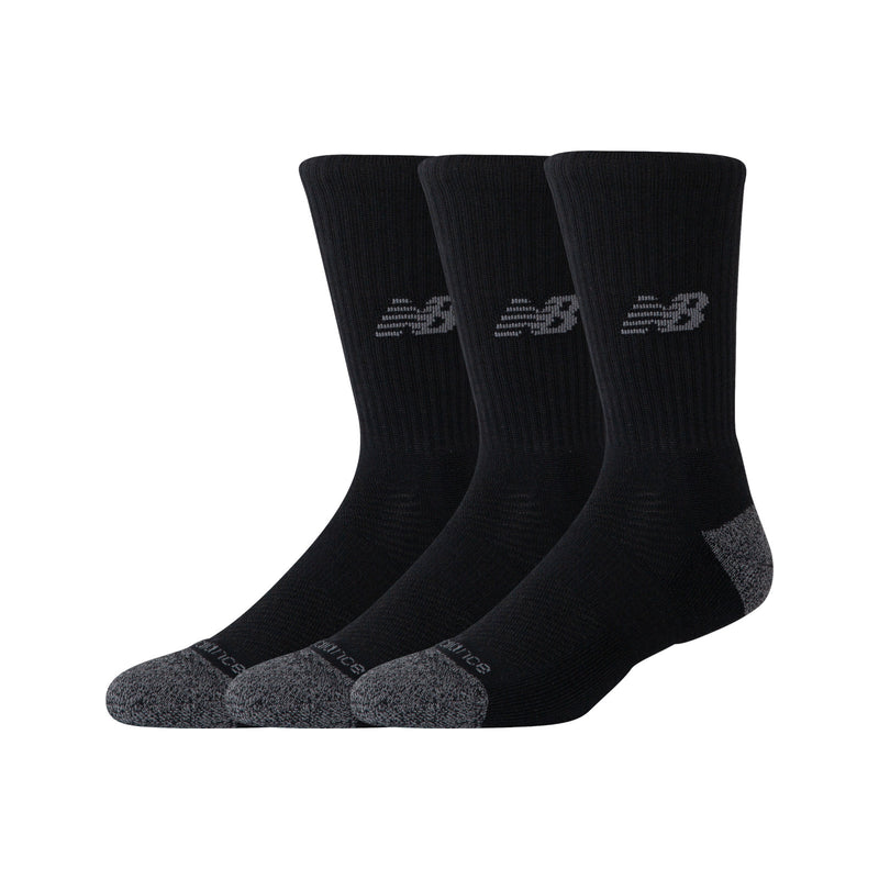 Active Crew Socks 3 Pack - Black
