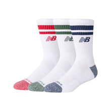Active Lifestyle Striped Crew Socks 3 Pack -  Multi Colors