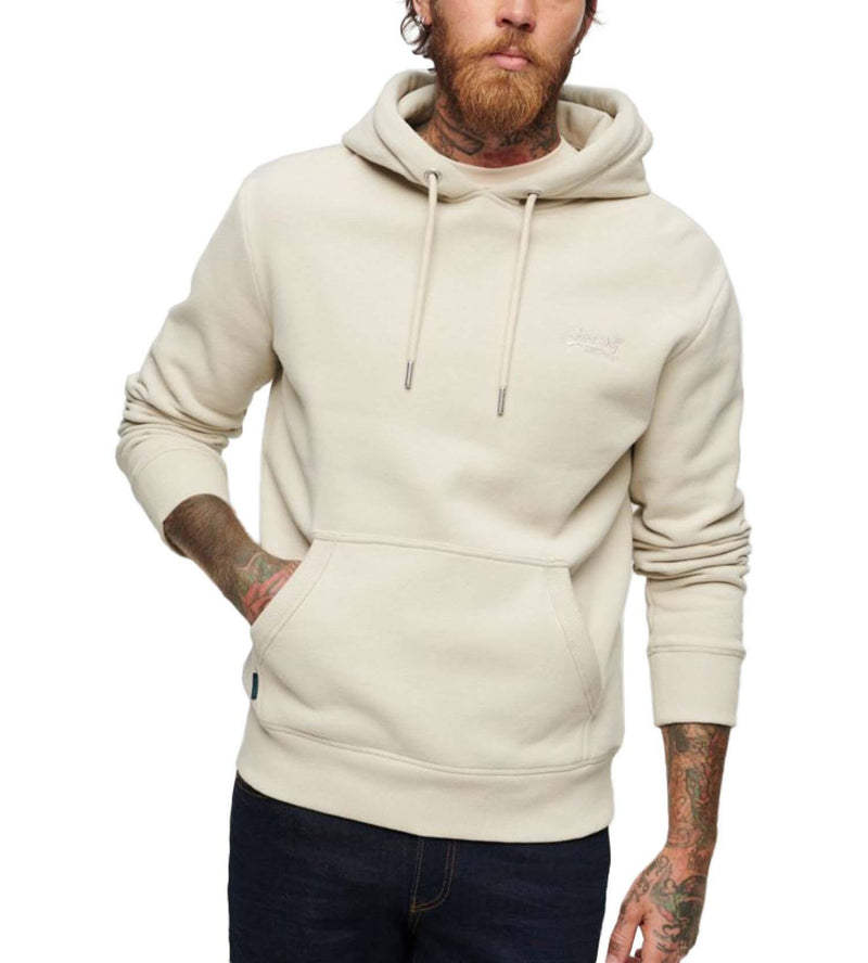 Light Stone Beige Essential Logo Hoodie