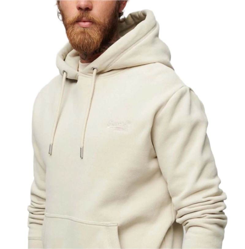 Light Stone Beige Essential Logo Hoodie