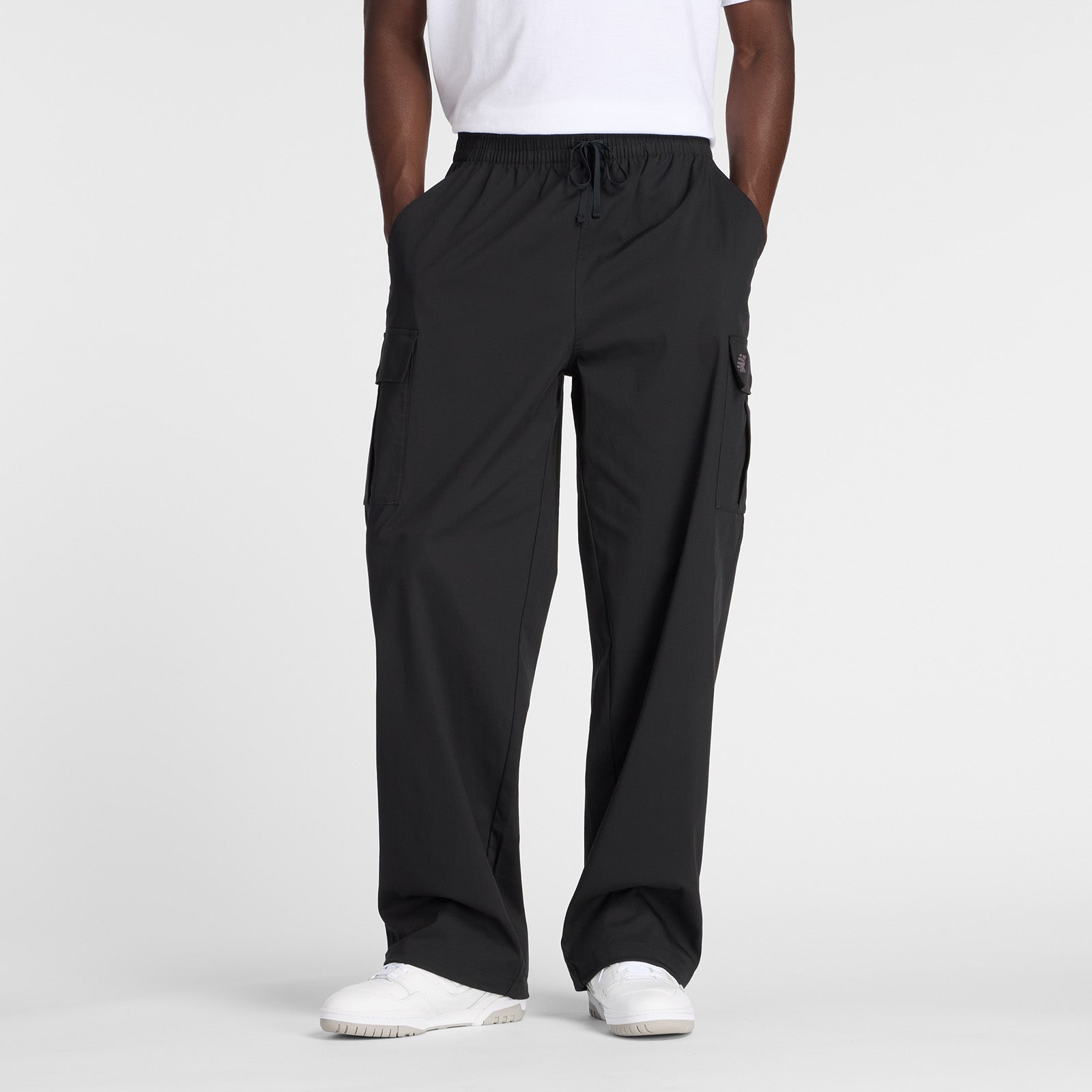 Cotton Twill Cargo Pant - Black