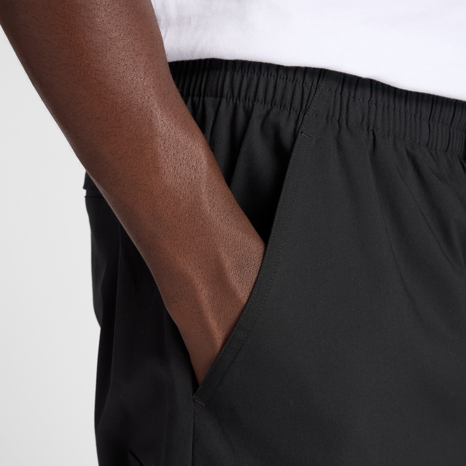 Cotton Twill Cargo Pant - Black