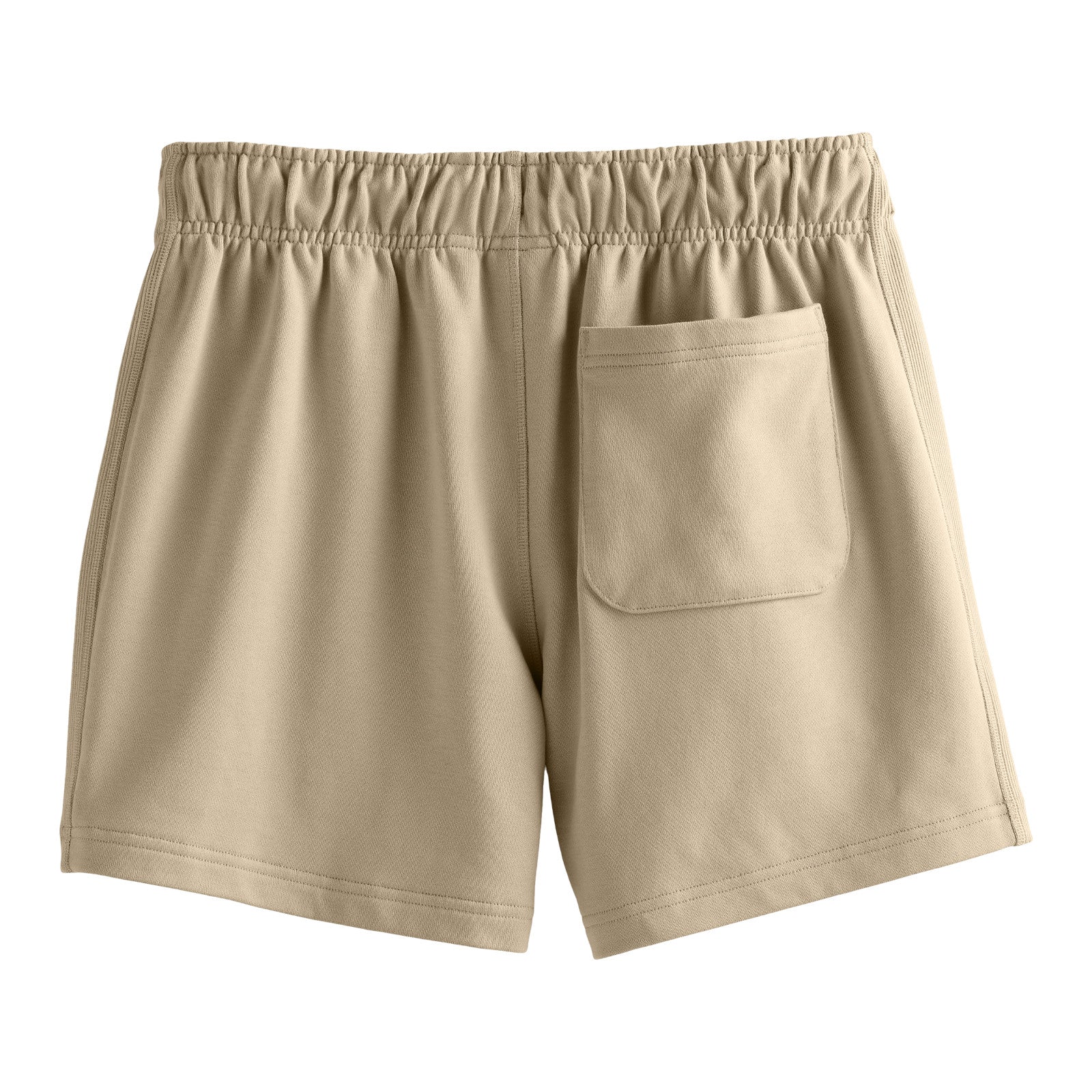 Short de sport en molleton français beige 12,5 cm
