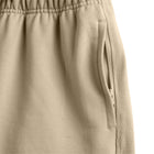 Short de sport en molleton français beige 12,5 cm