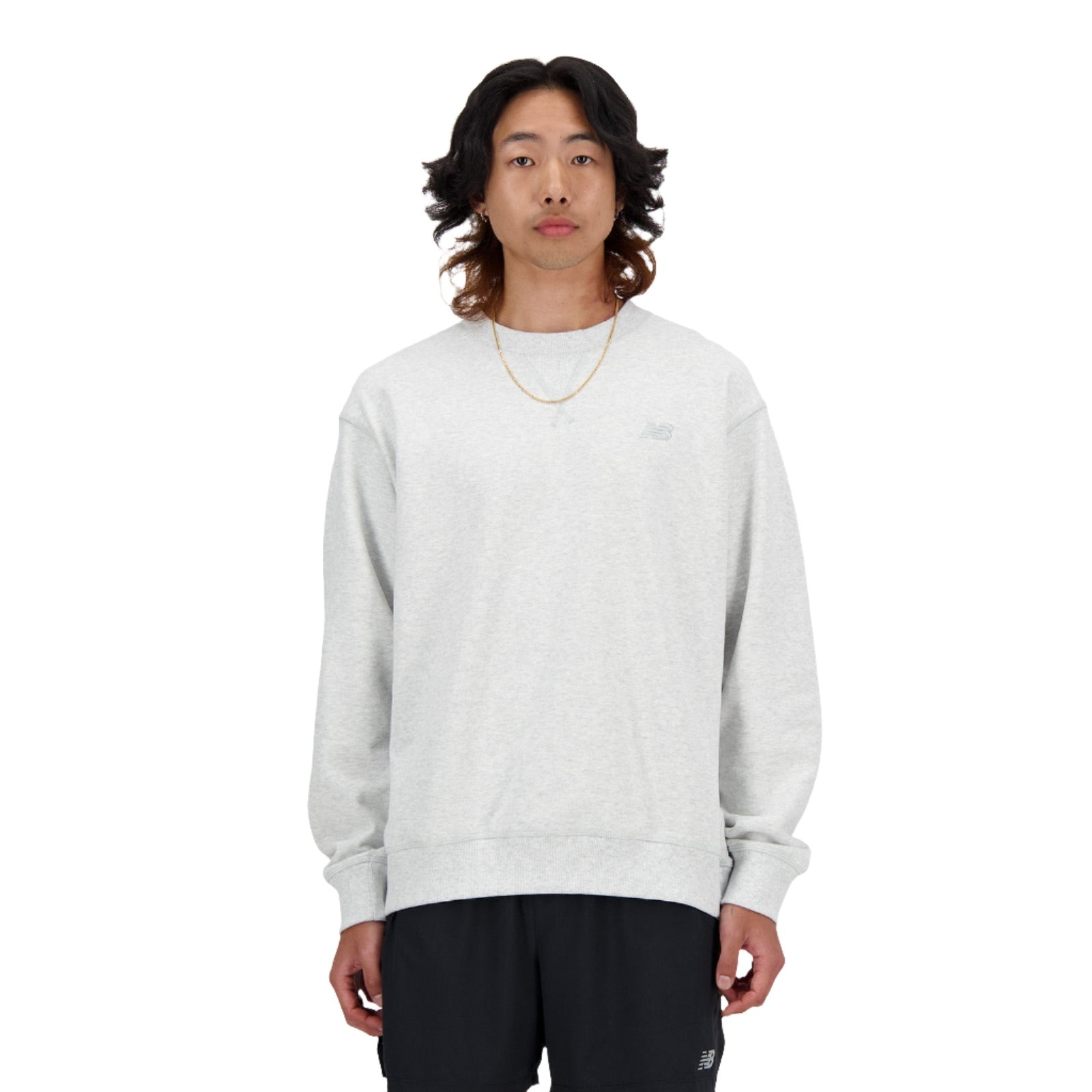 White Athletics French Terry Crew