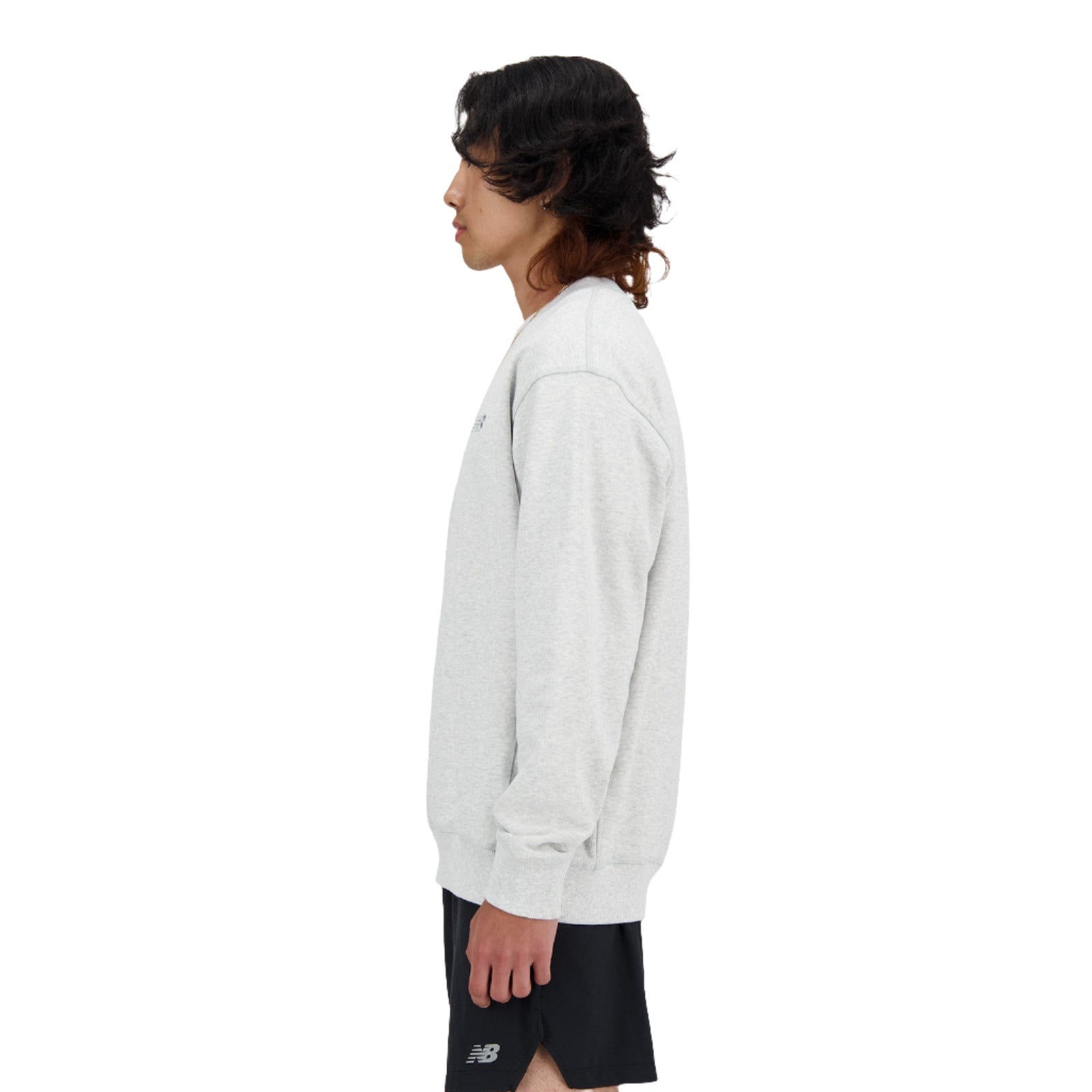 White Athletics French Terry Crew