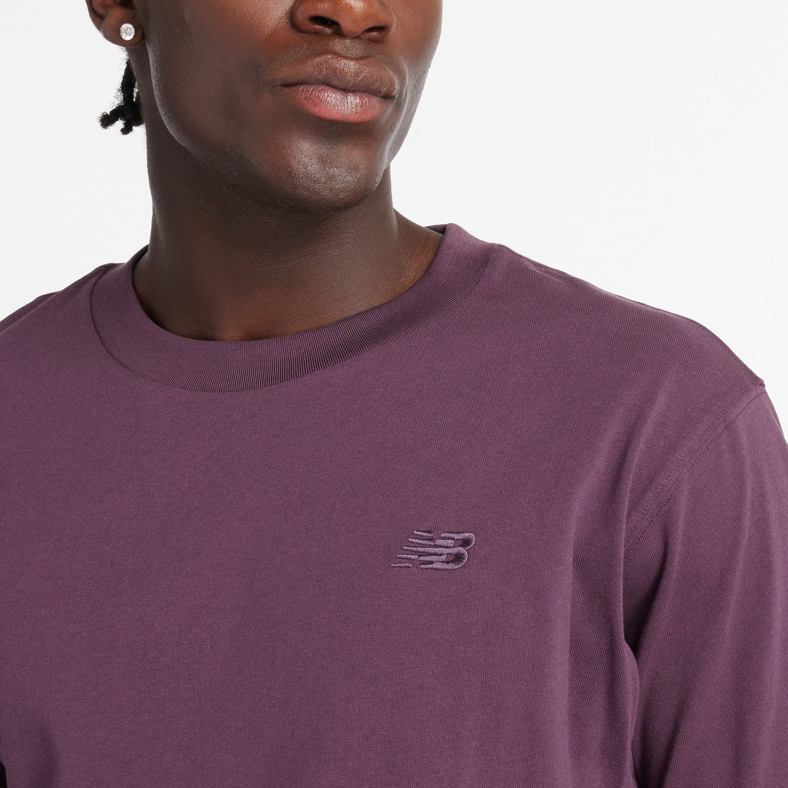 Athletics Cotton T-Shirt - Plum