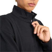 Pull polaire Athletics à demi-zip - Noir