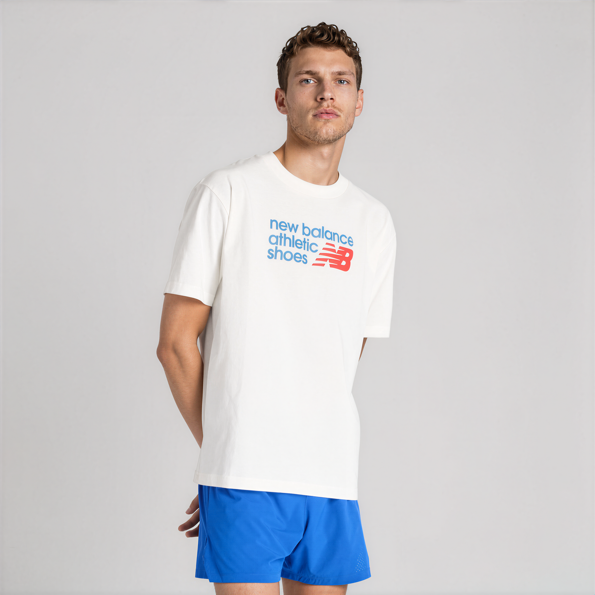 Athletics Premium Relaxed Chest Logo T-Shirt - White