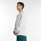 Numeric Waffle Knit Long Sleeve Henley - Grey