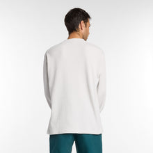 Numeric Waffle Knit Long Sleeve Henley - Grey