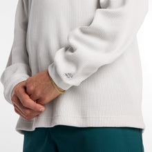 Numeric Waffle Knit Long Sleeve Henley - Grey