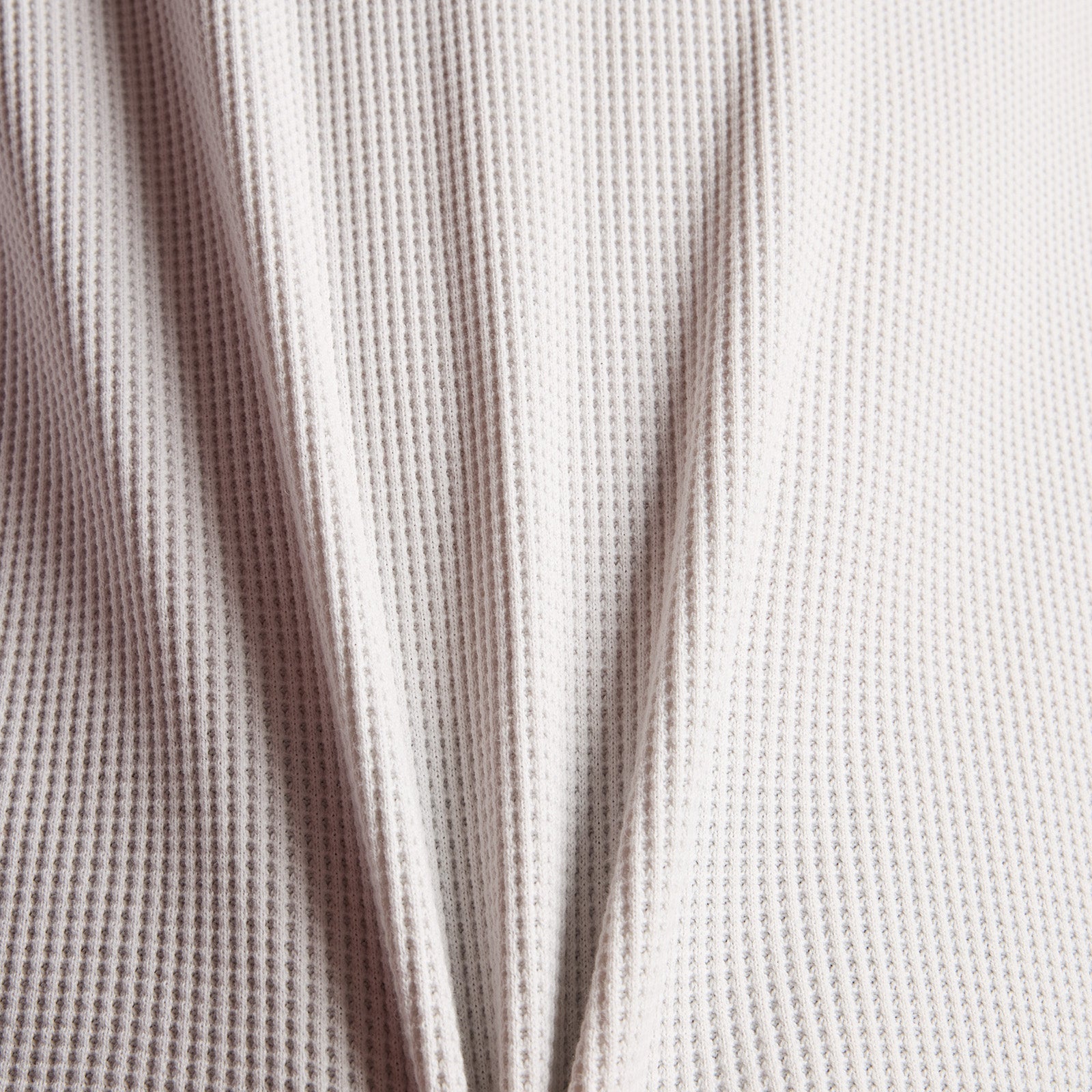 Numeric Waffle Knit Long Sleeve Henley - Grey