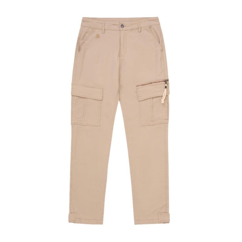 Beige Snap Cargo Pant