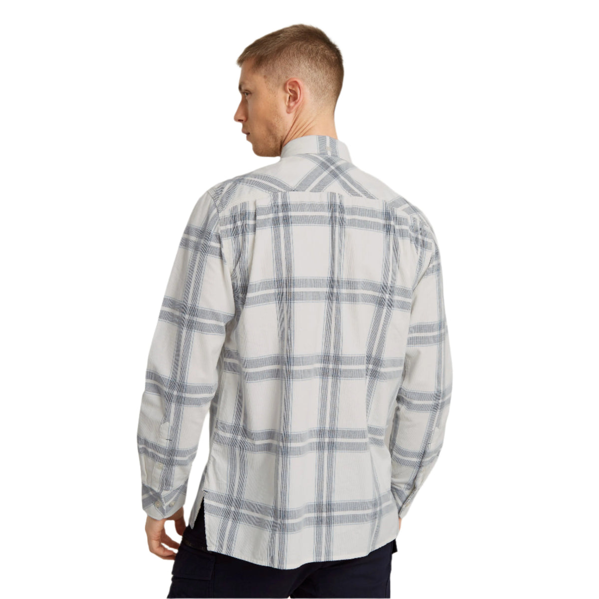 Chemise classique à carreaux Milk Hank, une poche-3