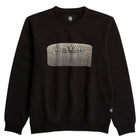 Dark Black Stacked Old Skool Logo Sweater