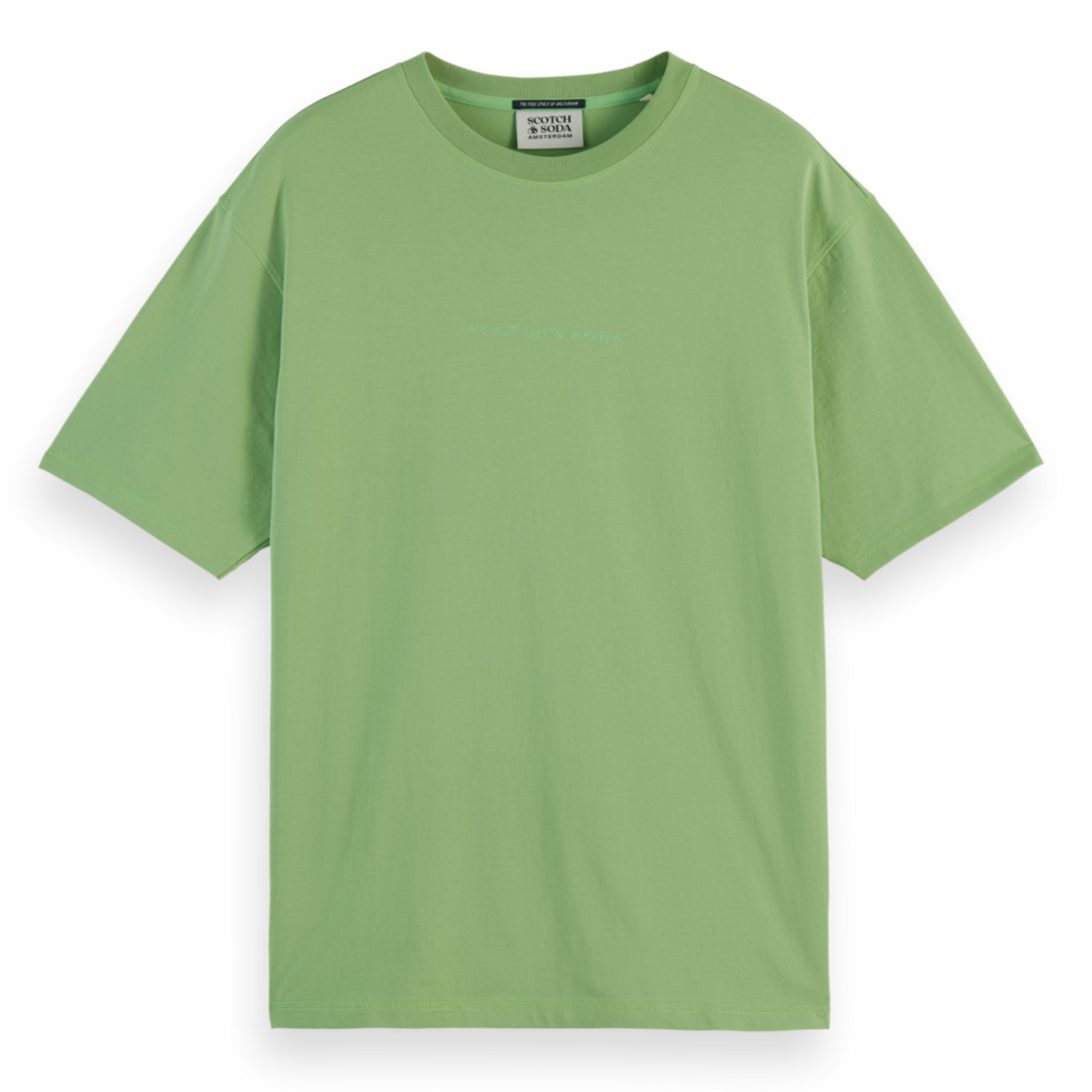 Green Relaxed-Fit Front Chest Logo T-Shirt
