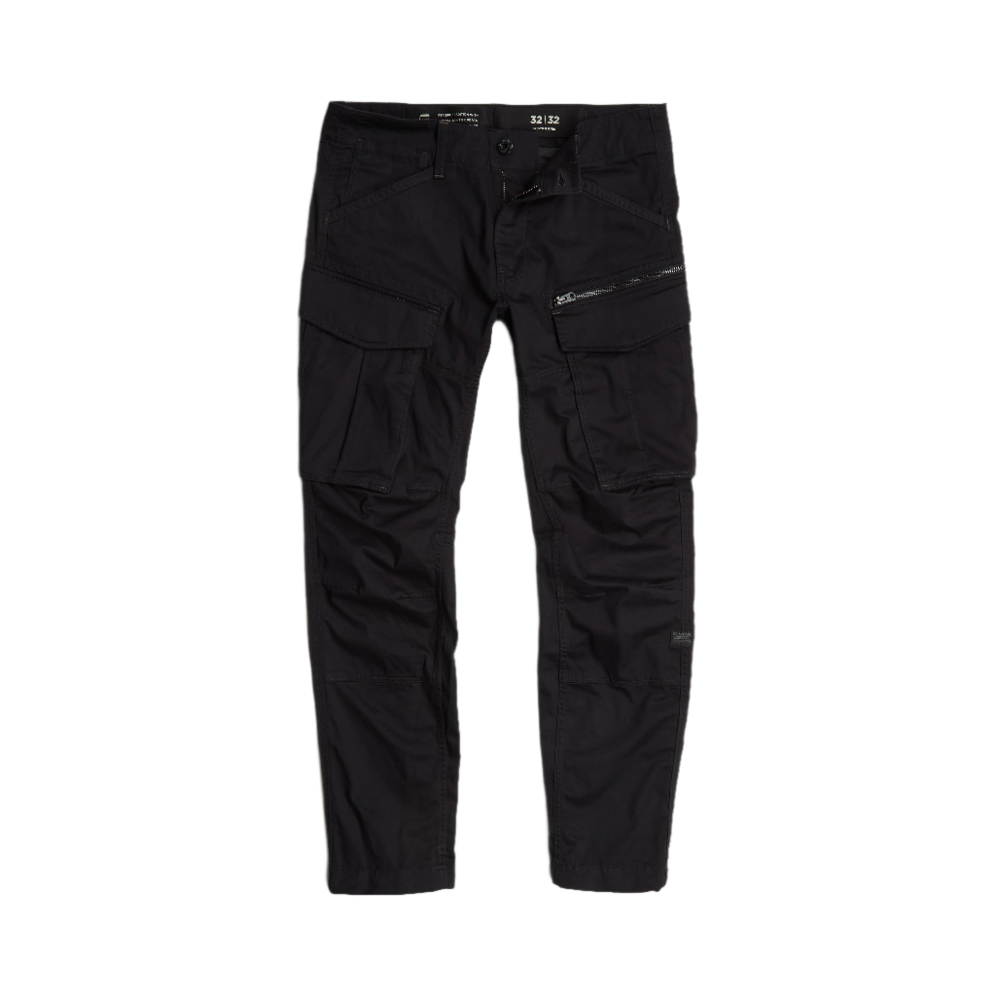 Rovic Zip 3D Regular Tapered Pants - Dark Black
