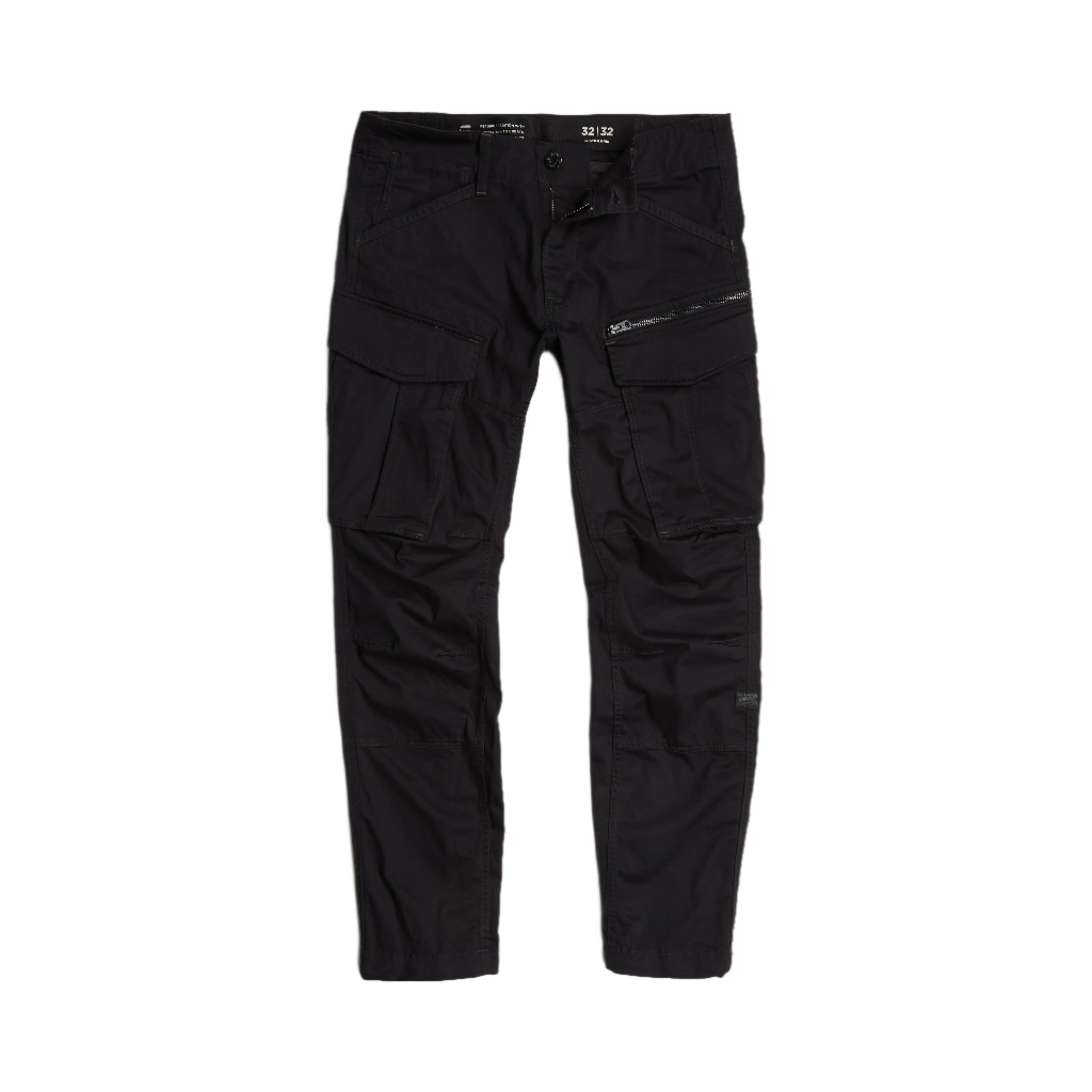 Rovic Zip 3D Regular Tapered Pants - Dark Black