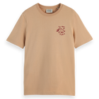 Beige Regular Fit Left Chest Logo T-Shirt