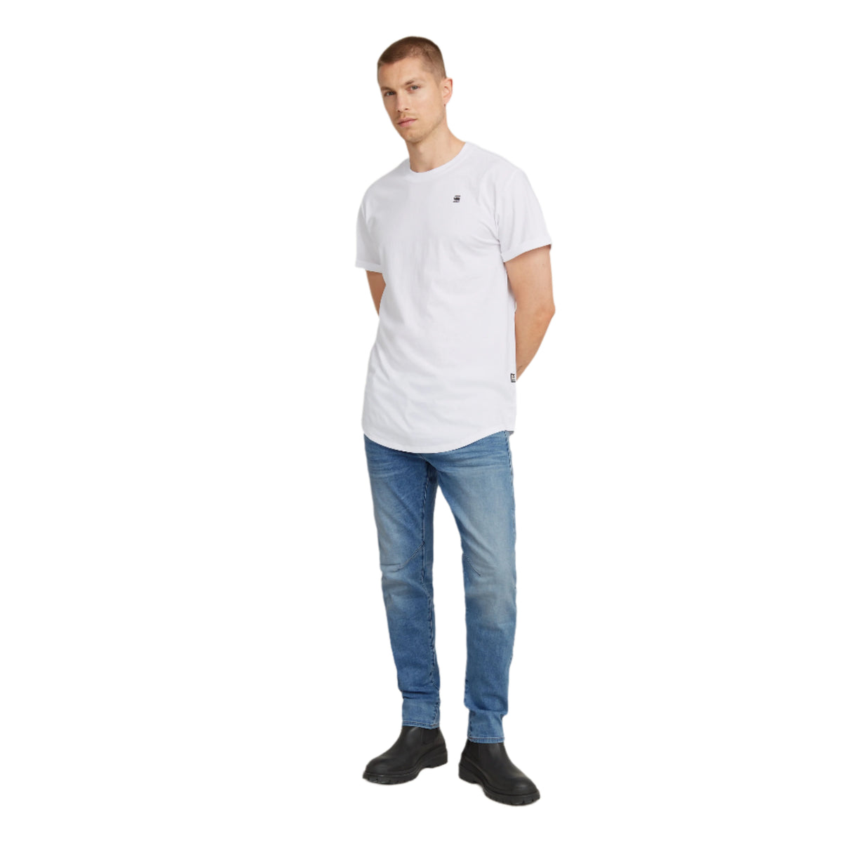 D-Staq 5-Pocket Slim Jeans - Light Blue-4