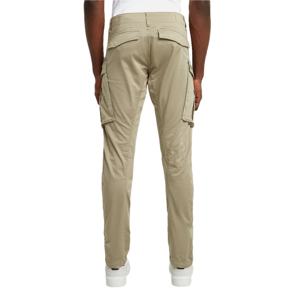 Rovic Zip 3D Regular Tapered Pants - Beige-3