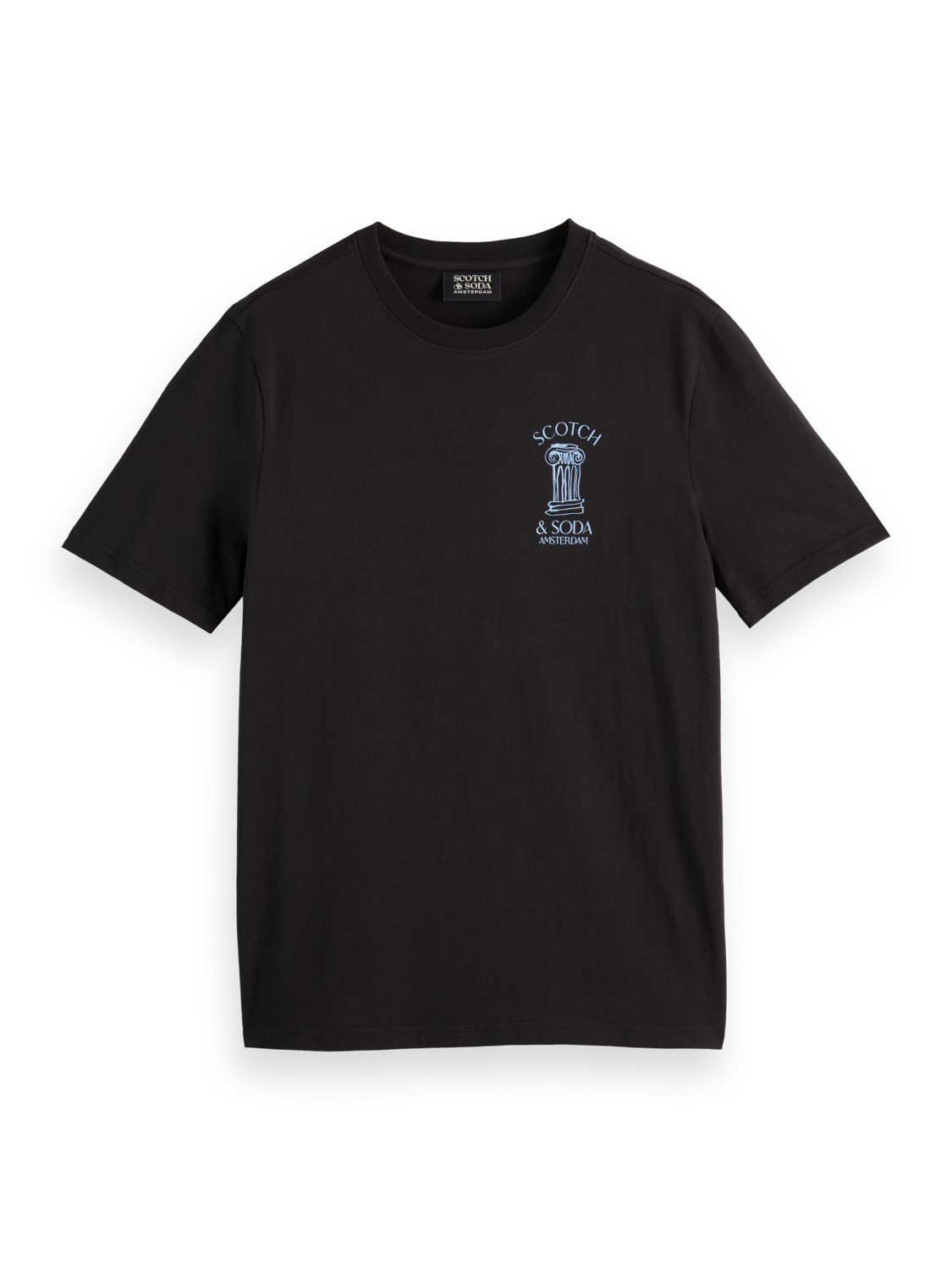 Left Chest Artwork T-Shirt - Black