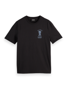 Left Chest Artwork T-Shirt - Black