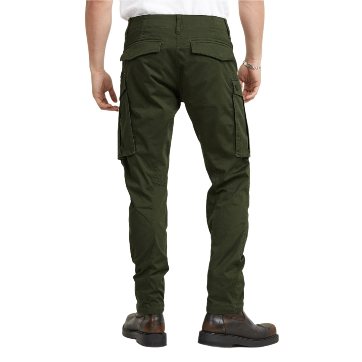 Rovic Zip 3D Regular Tapered Pants - Green-3