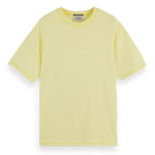 Yellow Relaxed-Fit Front Chest Logo T-Shirt